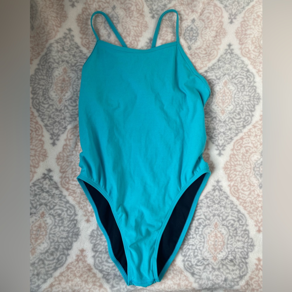 Jolyn Size 32 Aqua Blue Drew One piece